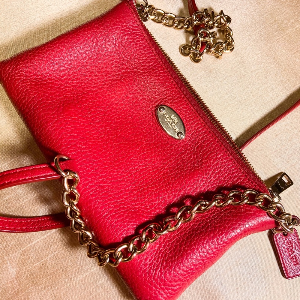 ‼️SOLD‼️ Coach Crossbody Chain Link Purse